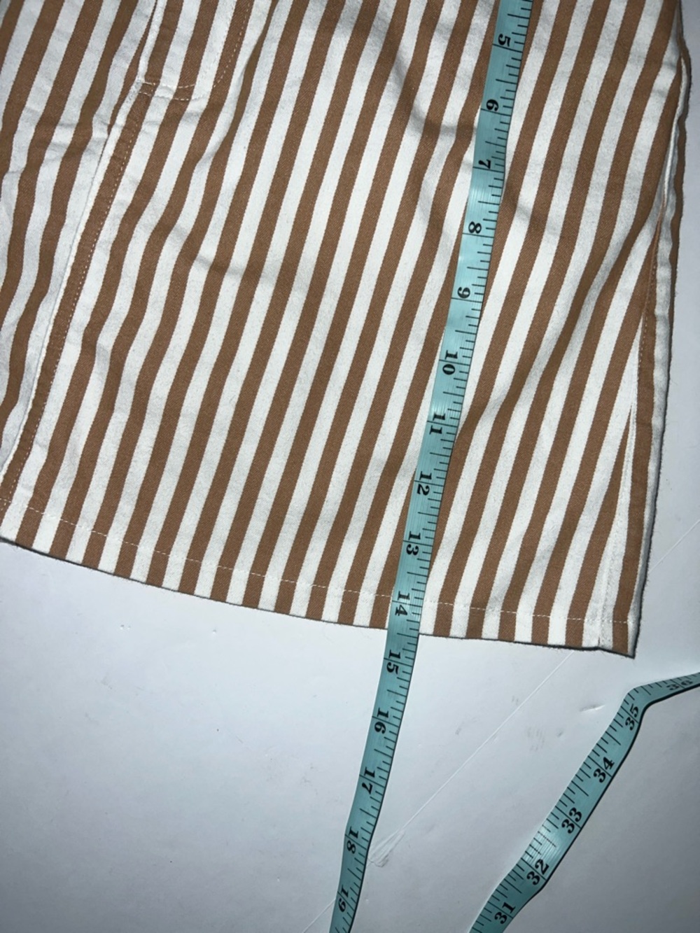 Forever 21 Beige and White Striped Skirt Size Small - Picture 6 of 6
